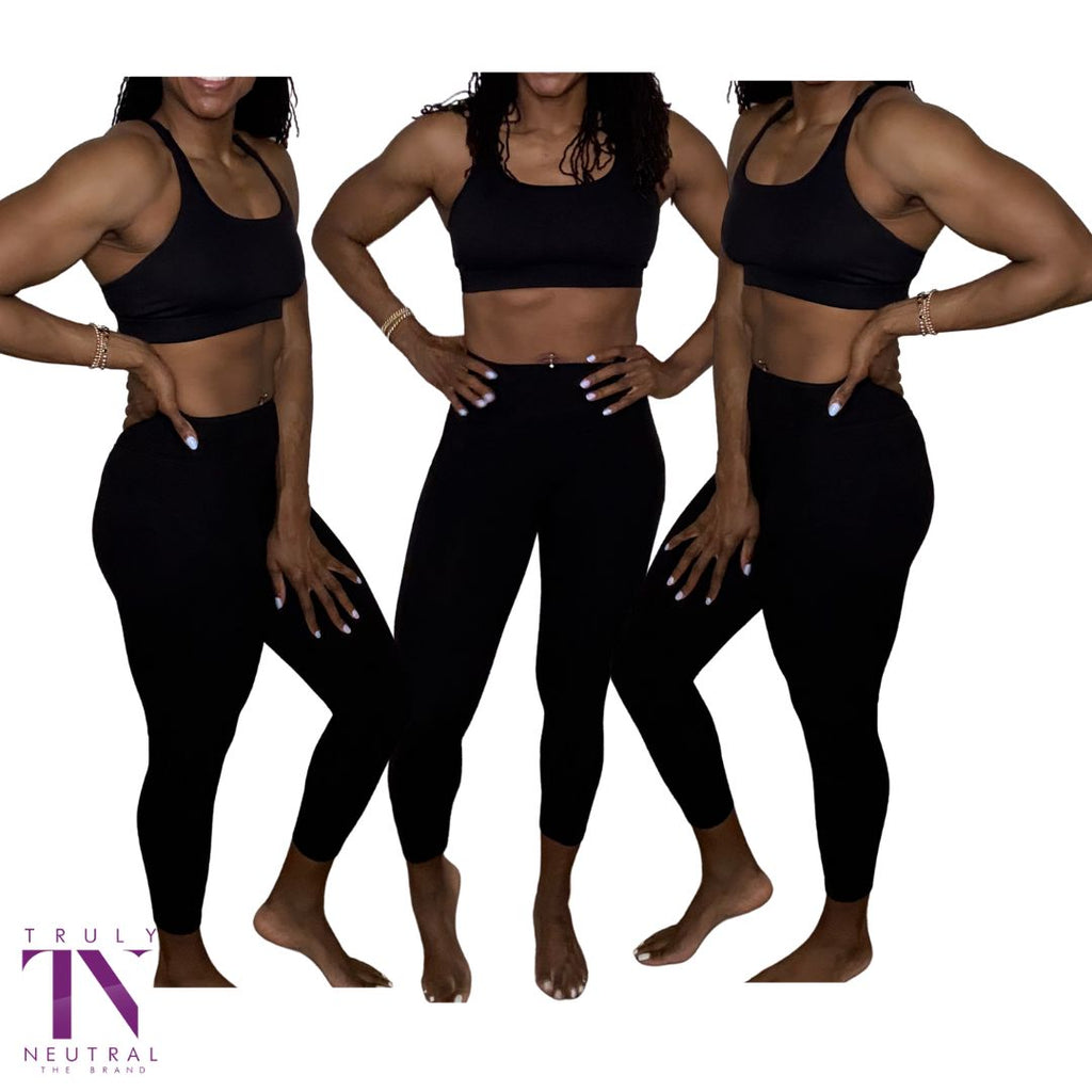 JADE | BLACK ACTIVE WEAR PANTS SET