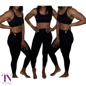 JADE | BLACK ACTIVE WEAR PANTS SET