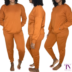 FELICIA | ALMOND PULL OVER JOGGER SET