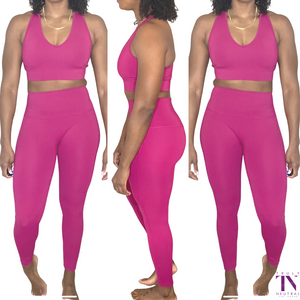 JADE | MAGENTA ACTIVE WEAR PANTS SET