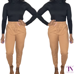 HEIRESS | CAMEL JOGGER PANTS